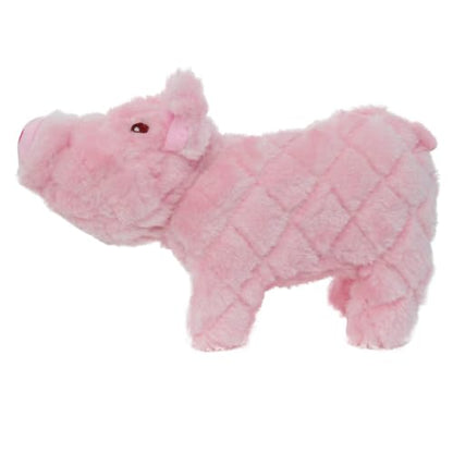 MIGHTY Tuffy Piglet Ultra Durable Plush Dog Toy | Multiple Layers & Reinforced Seams , Washable and Floats , Mighty® Construction - color: Large Pink Piglet