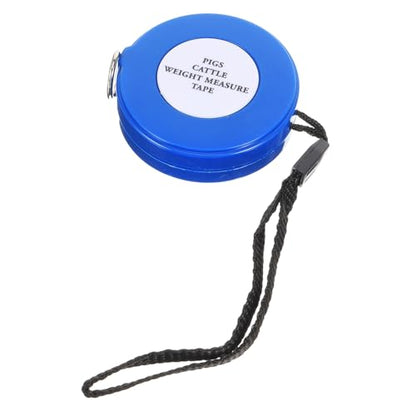 Animal Weight Tape Measure for Cattle and Pigs, 2.5m Blue Girth Measuring Tape for Goat, Horse, and Livestock Body Size Measurement Style