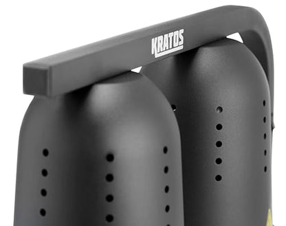 Kratos Commercial Countertop Food Heat Lamp|Freestanding Two Bulb Warmer | Black Countertop Heat Lamp for Food |120V, 500W | Adjustable Height Design | ETL Certified (31M-004) - size: 2 Bulb-Black