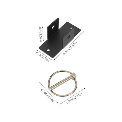 Luxshiny Heavy Duty Steel Bucket Hanger Multiuse with Pin Prevents Accidental Bucket Falls and Slow Hay Bag Holder for Horse Stalls and Barns for Agricultural Needs
