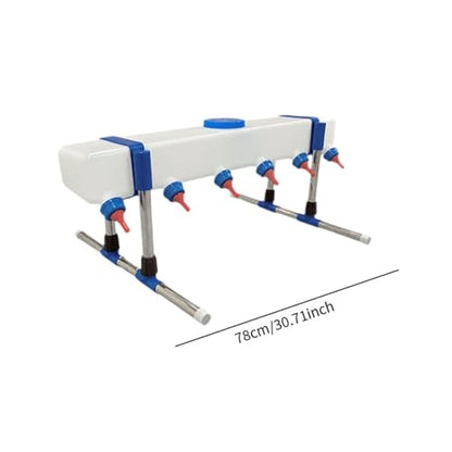 Lamb Drink Feeder Calf Feeding for Nursing,Little Cow Calf Milk Drinking Farm Livestock Breeding Feeder for Farm Lamb, 6 Head with Holder