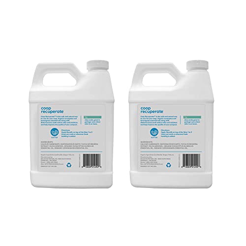 Strong Animals Coop Recuperate Eucalyptus & Lemongrass - Chicken Coop Refresher Containing Organic Eucalyptus & Lemongrass Essential Oils (2.5 lb jug, 2 Pack)