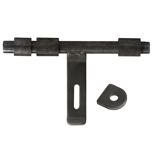 2 Pack 12" Weld On Slide Bolt, Heavy Duty Weldable Gate Barrel Latch for Metal Barn Fence Door, Trailer