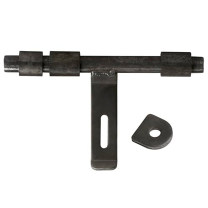2 Pack 12" Weld On Slide Bolt, Heavy Duty Weldable Gate Barrel Latch for Metal Barn Fence Door, Trailer