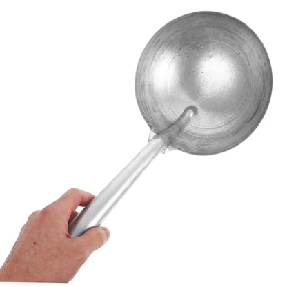 BESPORTBLE Heavy Duty Iron Water Ladle for Garden and Farm Use Long Handle Feed Scoop for Animal Feeding and Watering Livestock
