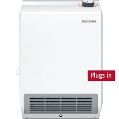 Stiebel Eltron CK Trend Wall-Mounted Electric Fan Heater, 1500W, 120V, White, Made in Germany - style: CK 150-1 Trend