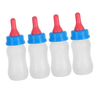 4pcs Robust Livestock Milk Feeders for Calf Lamb Piglet Easy to Clean Feeding Bottles