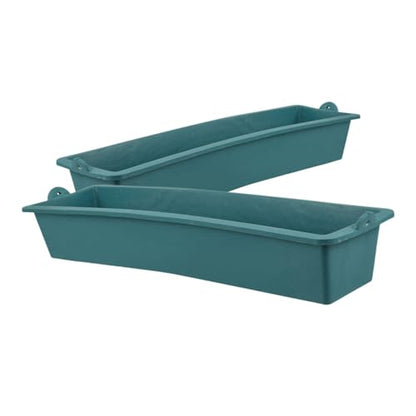 2pcs Robust Plastic Livestock Feeder Automatic Chicken Feeder for Chickens Ducks Pigs Cows Sheep