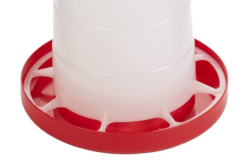 Little Giant® Deluxe Plastic Hanging Poultry Feeder - Heavy Duty Automatic Container for Chickens, Turkeys, Ducks, Geese, and Other Poultry - Made in USA | 11 Pound - size: 11 Pound