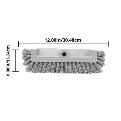 SPARTA Multi-Level Tile Scrub Brush 12" Wide Brush Head, Heavy-Duty Tile Cleaning Brush with End Bristles for Commercial Tiles, Tubs and Floor, Plastic, 12 Inches, Purple - color: Purple