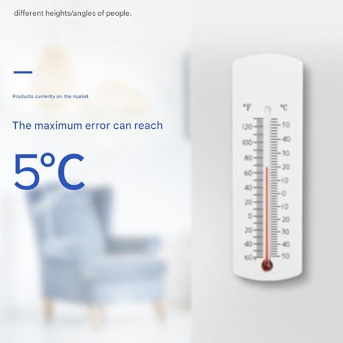Digital Temperature Humidity Gauge for Animal Husbandry Greenhouses Garages Homes with Wall Mounting Capability Environmental Monitor