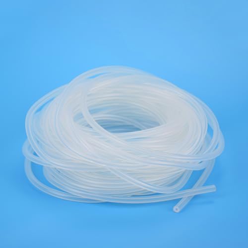 Peristaltic Pump Silicone Tubing 1/8" ID*3/16"OD*3m, food grade High-temperature resistant & wear-resistant transparent silicone hose for peristaltic pumps, made with platinum curing process - size: 1/8"IDx3/16"OD, style: 3meter