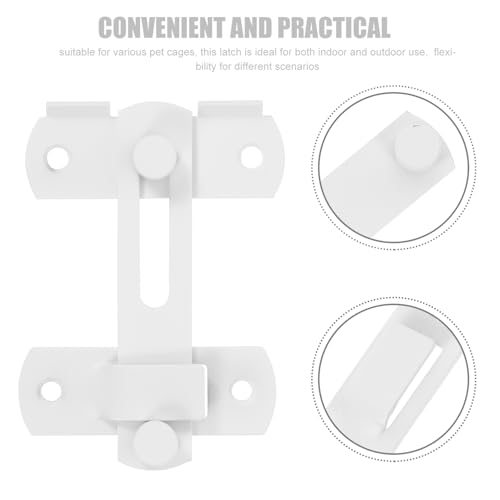 POPETPOP Stainless Steel Pet Heavy Duty Latch for Barn Door Shed and Wooden Fence Rustproof Design with Enhanced Strength for Secure Pet Enclosures Easy Installation