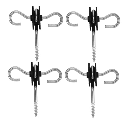 BESPORTBLE 4pcs Screw-in Electric Fence Insulator for Posts Durable and Weather-Resistant for Fencing and Livestock Safety