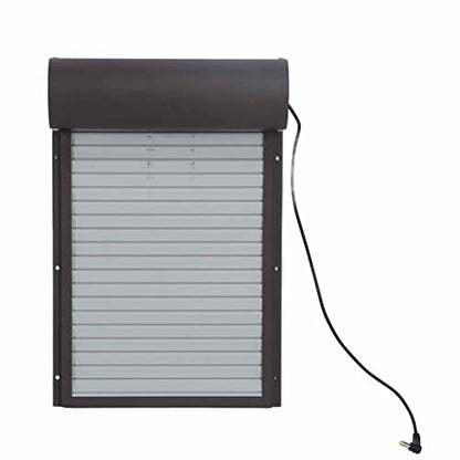 generic Automatic Chicken Hen Door with Timer, Battery Metal and Plastic Curtain Door for Poultry Safety, Rusty with LED Display for
