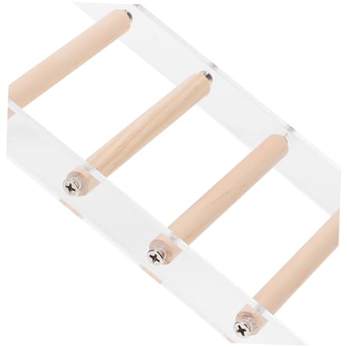 ERINGOGO Bird Cage Ladder Perch for Parrots Hamsters and Small Pets Durable Climbing Toy for Exercise and Fun Safe Design for Pet Interaction