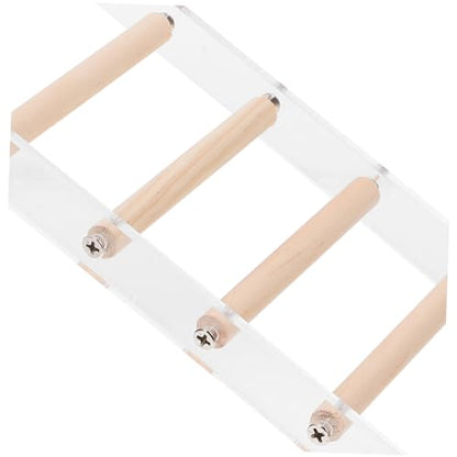 ERINGOGO Bird Cage Ladder Perch for Parrots Hamsters and Small Pets Durable Climbing Toy for Exercise and Fun Safe Design for Pet Interaction