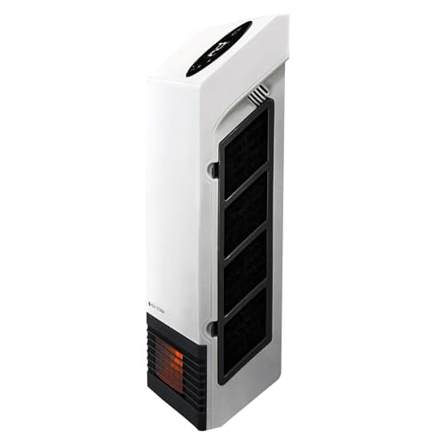 Heat Storm Deluxe Space 1000 Watt Infrared Wall Mount Electric Heater, White - color: White