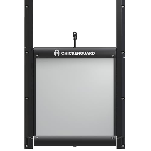 ChickenGuard Self-Locking Predator-Proof Chicken Coop Door for Hen-House, Chicken Run, Poultry Habitat Accessories (Pop Hole Door only – No Motor)