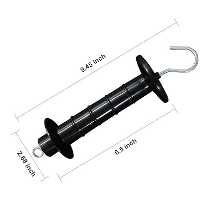 Insulated Fence Plastic Gate Handle, 5PCS Handle Heavy Duty Electric Fence Gate Handle, Black - color: Black, size: PK5
