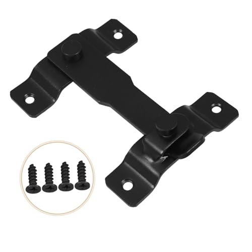 POPETPOP Stainless Steel Heavy Duty Barn Door Latch Lock Secure Flip Lock for Gates and Fences PET Cage Weather-Resistant Door Hardware