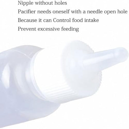 OMEM Pet Nursing Bottle, Nursing Bottle Kits, Replacement Nipple Cat Feeding Bottle for Newborn Kittens, Puppies, Rabbits, Small Animals