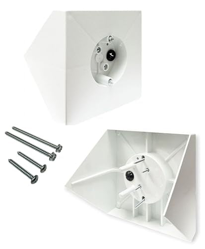 iMBAPrice Ceiling Fan Mounting Box IMBA-FB900, Cathedral Ceiling Fan Bracket Kit up to 80°, Heavy-Duty Electrical Box for Ceiling Fans & Light Fixtures, White, 1 Pack