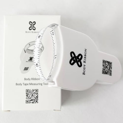 Body Ribbon 80-Inch Automatic Retractable Measuring Tape, 2-Inch Wide Dual Scale Tape for Body Measurement, Fitness Tracking & Tailoring