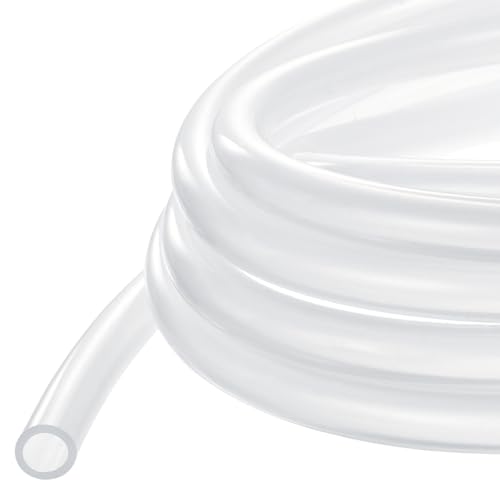METALLIXITY Silicon Tubing(3/4" ID x 1" OD x 3.3Ft), Pure Silicone Hoses High Temp - for Printer, Hot Water Dispenser, Engine, Brewing, Fish Tank Air Pump, Pump Transfer, Clear - size: 3.3 Feet, style: 3/4" ID x 1" OD