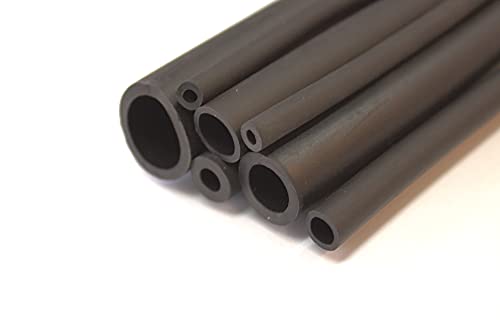 3/16" ID x 5/16" OD - 100 ft roll - Santoprene Tubing, SantopSeal Thermoplastic Rubber Black Chemical Resistant flexible hose 64A, Low pressure rubber tubing - size: 3/16" ID x 5/16" OD