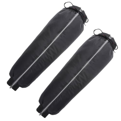 1 Pair Windproof Hiking Leg Gaiters for Calf with Reflective Design, Comfortable Pu and Lint Material, for Outdoor Hiking, Backpacking, and Long Riding