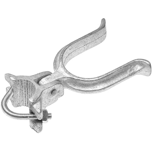 1-5/8" x 4" Chain Link Fence Gate Fork Latch - Commercial Heavy Duty - Malleable - Galvanized Gate Latch with Hole for Padlock - CASE Qty 25 - size: 1-5/8" x 4" - Case(25 Count)