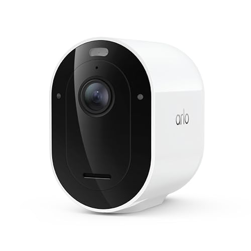 Arlo Pro Security Camera 2K HDR (6th Gen, 2025 Release) - Wireless Outdoor Camera, Rechargeable Removeable Battery, Event Captions, Emergency Response, 1-Month Trial of Secure Plan, 1 Cam, White - color: White, size: 1 Camera, style: Standard Battery