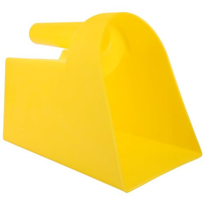 Sosoport Thickened Feed Shovel with Large Capacity Ergonomic Handle for Livestock and Poultry Feeding 7.87X7.08X5.70 Inch Durable Farm Scoop Tool