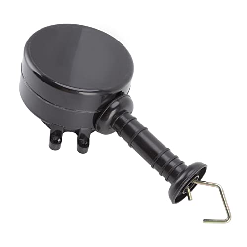 Electric Fence Gate, 16.4ft Black Spring Gate Handles Kit Retractable Insulated Handle