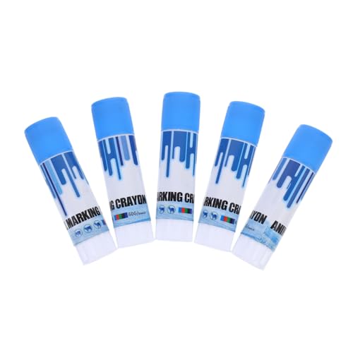Abaodam 5Pcs Farm Marking Crayons Water Resistant Identification Pens for Pigs Cows Goats Smooth Application for and Treatment Markings and Distinct
