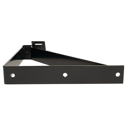 Weaver Livestock Triangle Fan Mounting Bracket, Barn Fan Mount with Adjustable Airflow Control, Black Metal Wall Mount Pivot Bracket, 15.25 x 13.5 in