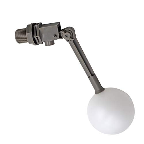 3/4 Float Valve for Water Tank Plastic Water Float Valve with Adjustable Arm Automatic Fill for Pool, Livestock Waterer