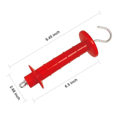 Insulated Fence Plastic Gate Handle, 10PCS Handle Heavy Duty Electric Fence Gate Handle, Red - color: Red, size: PK10