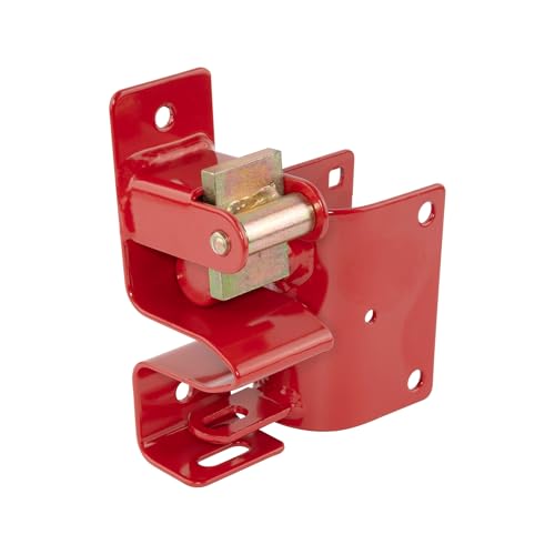 SpeeCo Genuine One Way Gate Latch, Lockable, Red. Perfect for Ranches, Pastures, and Farms. Part Number S16100500