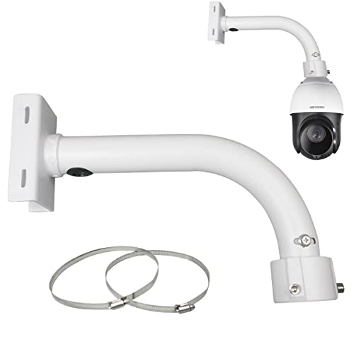 Security Camera Mount Bracket, Dome PTZ Camera Mount Universal Camera Pole Mount Bracket for CCTV Security Camera/IP Camera, L Type