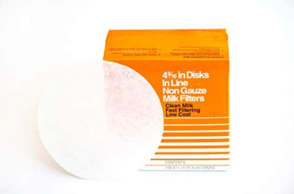 Kenag Milk Filter Disks 4-9/16" (100 disks) (2 Pack) - size: 2 pack