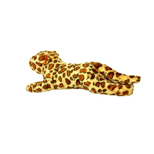 MIGHTY- Massive-Safari-Leopard- Squeaker-Multiple Layers. Made Durable, Strong & Tough. Interactive Play Dog Toy (Tug, Toss & Fetch). Machine Washable & Floats | Multiple Layers & Reinforced Seams , Washable and Floats , Mighty® Construction - color: Crea
