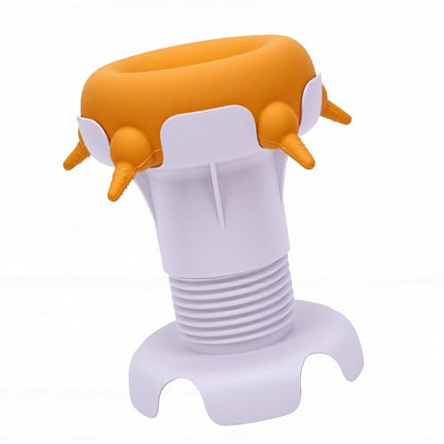 Pssopp Silicone Puppy Nursing Station Pet Milk Feeder Station, Silicone Puppy Nursing Feeder Milk Bowl for Newborn Rabbits Kittens Other Animals Feeding Supplies (Yellow) - color: Yellow