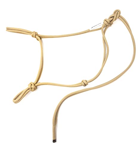 Soft 2 Knot Horse Halter - color: Beige, size: Small