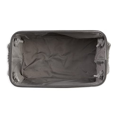 Bone Dry Pet Storage Collection Striped Paw Patch Bin, Small Rectangle, Gray - color: Gray, size: Small Rectangle