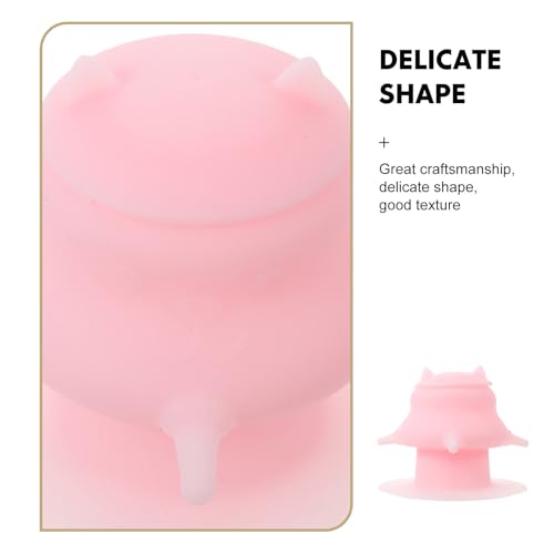 Pet Feeder Bowl with Nursing Nipple - Silicone Kitten Milk Feeder for Puppies and Small Animals - Puppy Milk Feeding Station for Animal Lovers - Pink - color: Pink