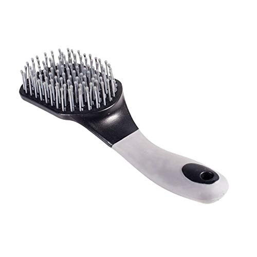 Horze Soft Grip Brush For Mane And Tail - Black - One Size - color: Black