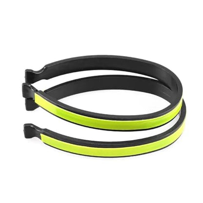 16pcs Cycling Reflective Trousers Bands Clips Strap Bicycle Ankle Leg Bind Bandage Pant Windproof Clip - color: Green