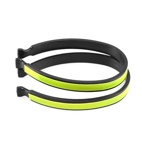 16pcs Cycling Reflective Trousers Bands Clips Strap Bicycle Ankle Leg Bind Bandage Pant Windproof Clip - color: Green